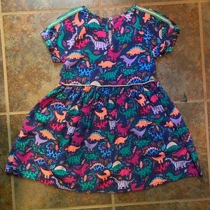 Girls Toddler Colorful Dinosaur Dress